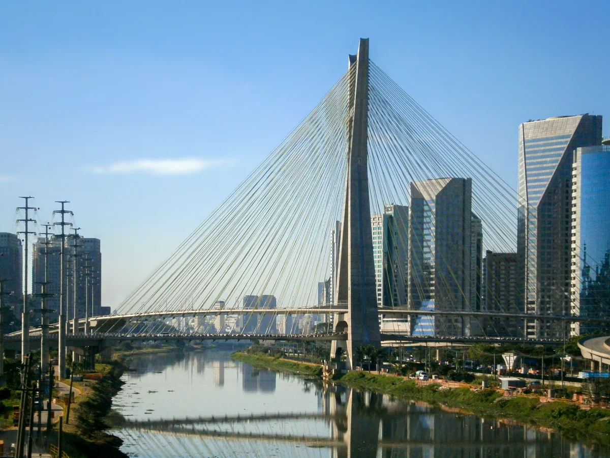 Ponte Estaiada Octávio Frias de Oliveira no Brooklin, São Paulo